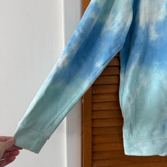 VS PINK Women’s Tie-Dye Blue Hoodie Sz S - Picture 3 of 6